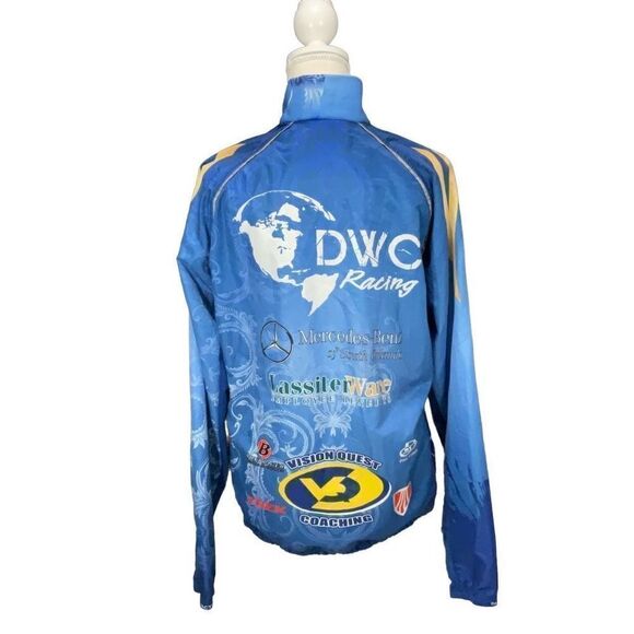 Pactimo Blue Cycling Racing Jacket DWC Racing Zipper Front Long Sleeve Size L - Picture 3 of 5